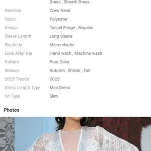 Light In The Box Dress, Medium and large, white, sequin Light In The Box Dress, Medium and large, white, sequin